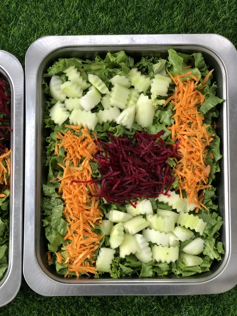 Freshly prepared meal trays